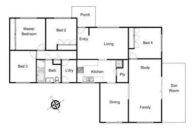 Floorplan of Homely house listing, 96 Exford Drive, Mornington VIC 3931