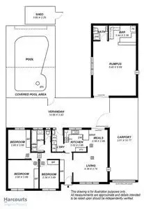 Floorplan of Homely house listing, 43 Andrew Smith Drive, Parafield Gardens SA 5107
