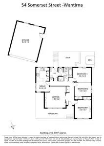 Floorplan of Homely house listing, 54 Somerset Street, Wantirna South VIC 3152