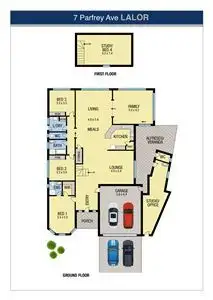 Floorplan of Homely house listing, 7 Parfrey Avenue, Lalor VIC 3075