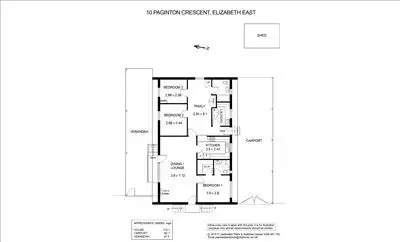Floorplan of Homely house listing, 10 Paginton Crescent, Elizabeth East SA 5112