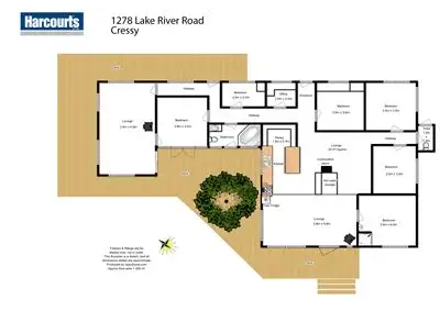 Floorplan of Homely rural property listing, 1278 Lake River Road, Cressy TAS 7302