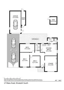 Floorplan of Homely house listing, 17 Blake Road, Elizabeth South SA 5112
