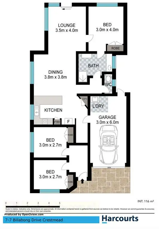Floorplan of Homely house listing, 7 Billabong Drive, Crestmead QLD 4132