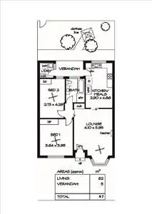 Floorplan of Homely unit listing, 2/303 Kensington Road, Kensington Park SA 5068
