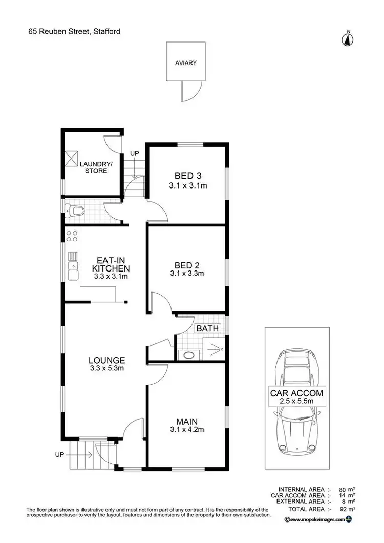 Floorplan of Homely house listing, 65 Reuben Street, Stafford QLD 4053