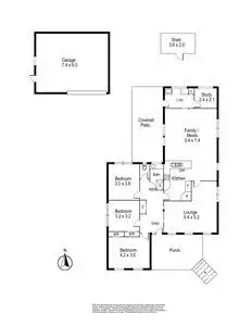 Floorplan of Homely house listing, 12 Silverton Drive, Ferntree Gully VIC 3156