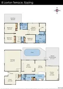 Floorplan of Homely house listing, 8 Loxton Terrace, Epping VIC 3076
