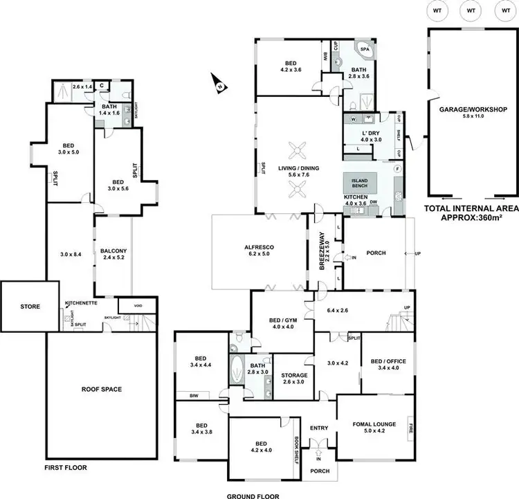 Floorplan of Homely house listing, 84-86 Crozier Road, Victor Harbor SA 5211