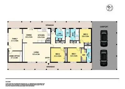 Floorplan of Homely house listing, 128 Hayes Drive, Smythes Creek VIC 3351