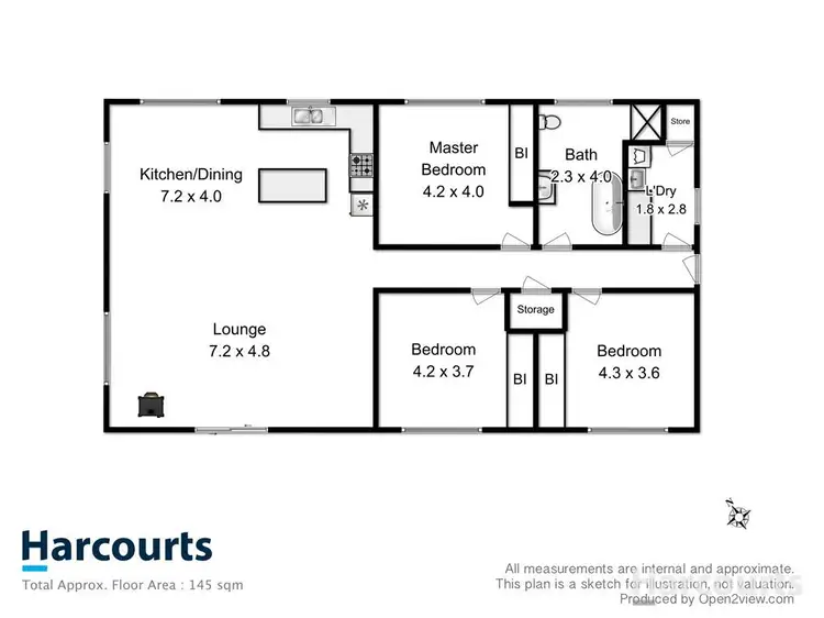 Floorplan of Homely house listing, 23A Walpole Street, Orford TAS 7190