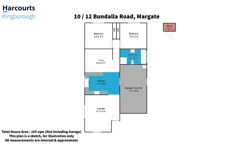 Floorplan of Homely villa listing, 10/12 Bundalla Road, Margate TAS 7054