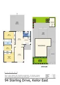 Floorplan of Homely house listing, 94 Sterling Drive, Keilor East VIC 3033