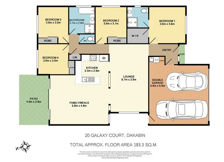 Floorplan of Homely house listing, 20 Galaxy Court, Dakabin QLD 4503