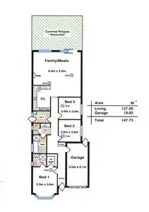 Floorplan of Homely house listing, 33A Taunton Avenue, Enfield SA 5085