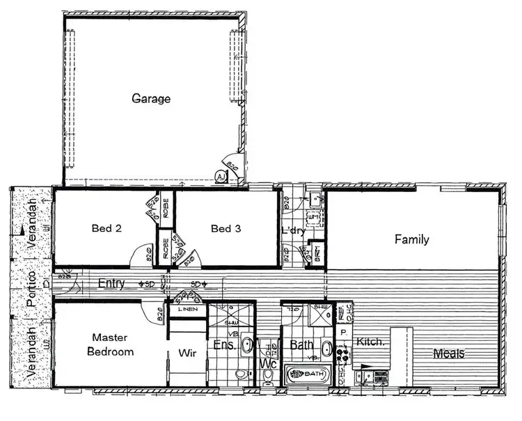 Floorplan of Homely house listing, 13 Shae Crescent, Drouin VIC 3818