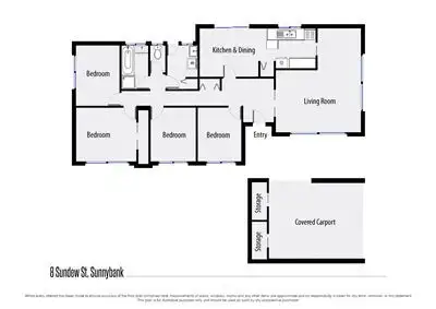 Floorplan of Homely house listing, 8 Sundew Street, Sunnybank QLD 4109
