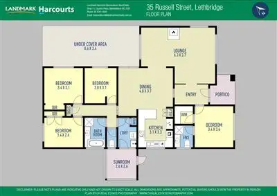 Floorplan of Homely house listing, 35 Russell St, Lethbridge VIC 3332