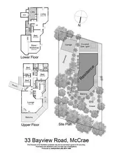 Floorplan of Homely house listing, 33 Bayview Road, Mccrae VIC 3938