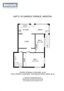 Floorplan of Homely unit listing, 47 Garrick Terrace, Herston QLD 4006