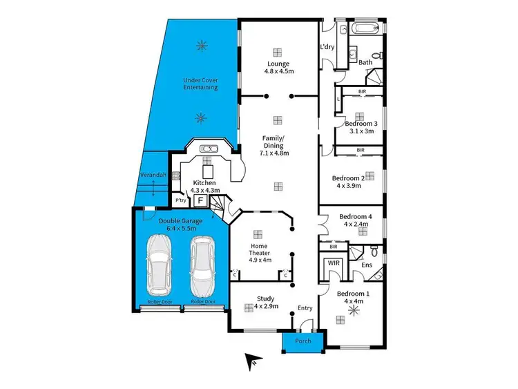 Floorplan of Homely house listing, 47 Sturt Approach, Flagstaff Hill SA 5159