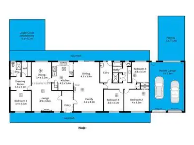 Floorplan of Homely house listing, 18 Daveys Road, Flagstaff Hill SA 5159