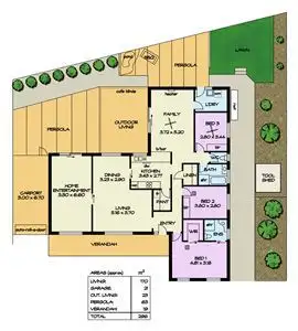 Floorplan of Homely house listing, 25 Woodhall Drive, Happy Valley SA 5159
