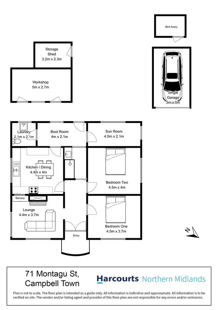 Floorplan of Homely house listing, 71 Montagu Street, Campbell Town TAS 7210
