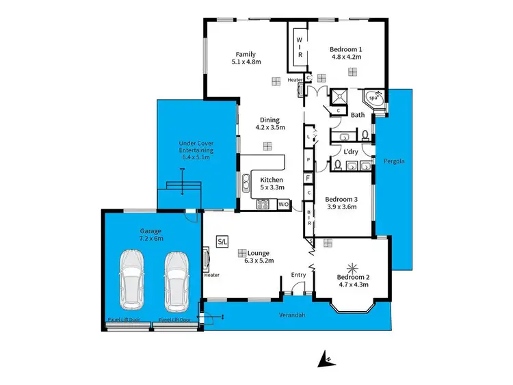 Floorplan of Homely house listing, 13 Ridgway Drive, Flagstaff Hill SA 5159