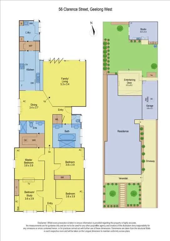Floorplan of Homely house listing, 56 Clarence Street, Geelong West VIC 3218