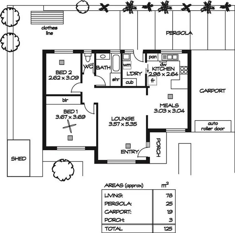 Floorplan of Homely unit listing, 3/3-5 Water Street, Semaphore SA 5019
