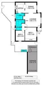Floorplan of Homely unit listing, 2/1A Falcon Avenue, Hallett Cove SA 5158