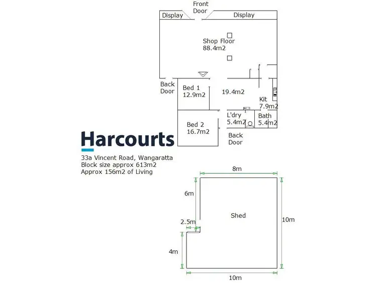Floorplan of Homely house listing, 33A Vincent Road, Wangaratta VIC 3677
