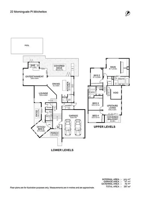 Floorplan of Homely house listing, 22 Morningvale Place, Mitchelton QLD 4053