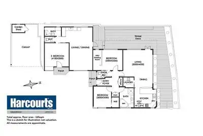 Floorplan of Homely unit listing, 1/8 Blowhole Road, Blackmans Bay TAS 7052