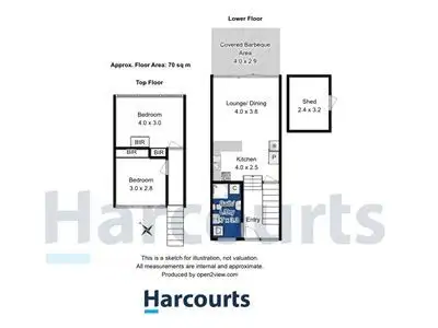 Floorplan of Homely unit listing, 4/15 Hazell Street, Blackmans Bay TAS 7052