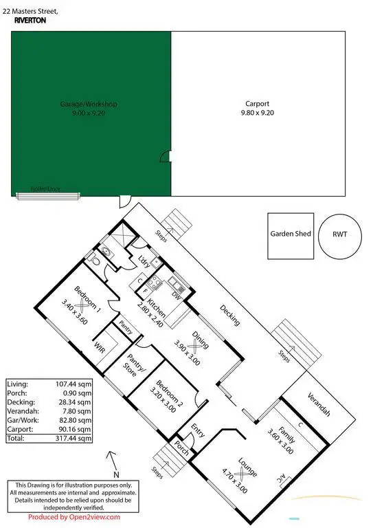 Floorplan of Homely house listing, 22 Masters Street, Riverton SA 5412