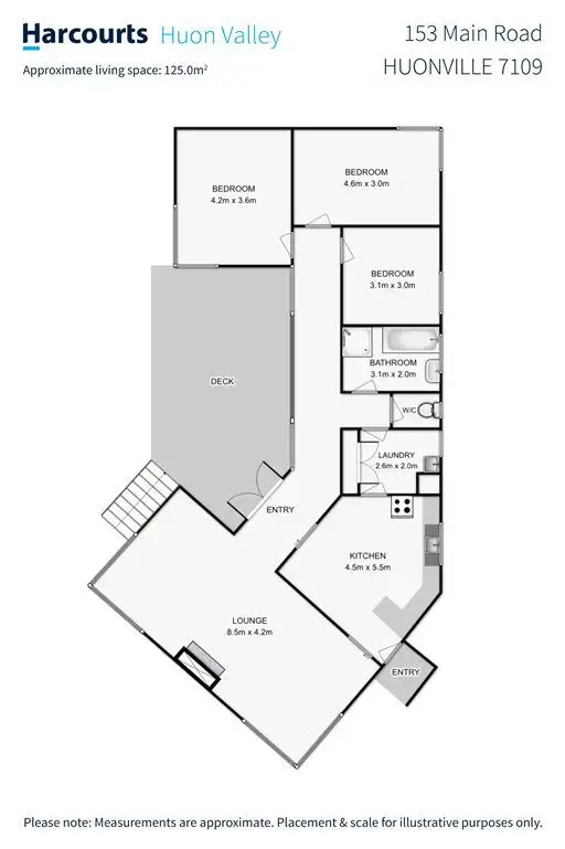 Floorplan of Homely house listing, 153 Main Street, Huonville TAS 7109
