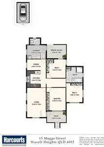 Floorplan of Homely house listing, 15 Maggs Street, Wavell Heights QLD 4012