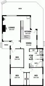 Floorplan of Homely house listing, 2 Emslie Street, Sunshine West VIC 3020