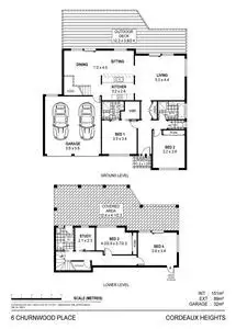 Floorplan of Homely house listing, 6 Churnwood Place, Cordeaux Heights NSW 2526