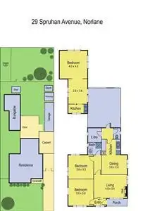 Floorplan of Homely house listing, 29 Spruhan Avenue, Norlane VIC 3214