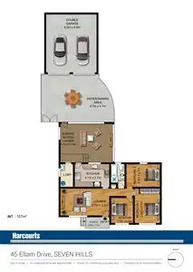 Floorplan of Homely house listing, 45 Ellam Drive, Seven Hills NSW 2147