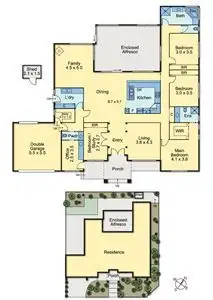 Floorplan of Homely house listing, 3 Bundy Place, Mill Park VIC 3082