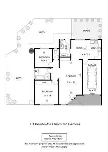 Floorplan of Homely unit listing, 1/3 Gambia Avenue, Hampstead Gardens SA 5086
