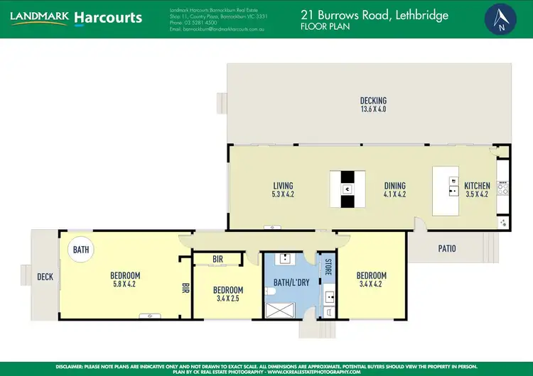 Floorplan of Homely house listing, 21 Burrows Road, Lethbridge VIC 3332