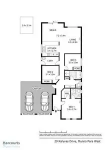 Floorplan of Homely house listing, 29 Kalyvas Drive, Munno Para West SA 5115