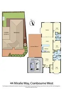 Floorplan of Homely house listing, 44 Miralie Way, Cranbourne West VIC 3977