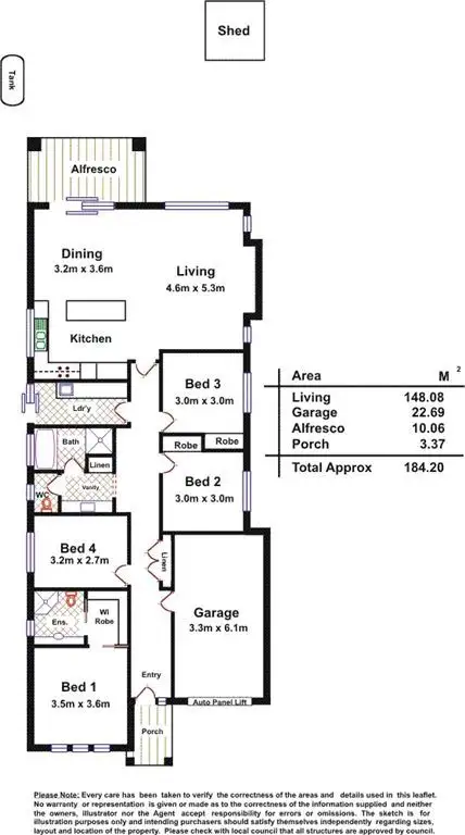 Floorplan of Homely house listing, 60 West Avenue, Northfield SA 5085