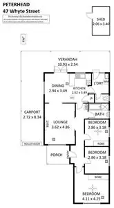 Floorplan of Homely house listing, 47 Whyte Street, Peterhead SA 5016